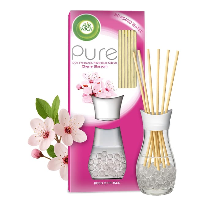  Air Wick Cherry Blossom & Raspberry Essential Oils Reeds Diffuser 25ml