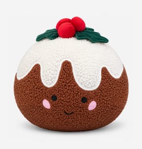 Sleigh Bells Cushion - Christmas Pudding