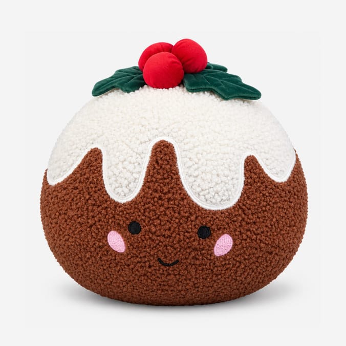 Sleigh Bells Cushion - Christmas Pudding
