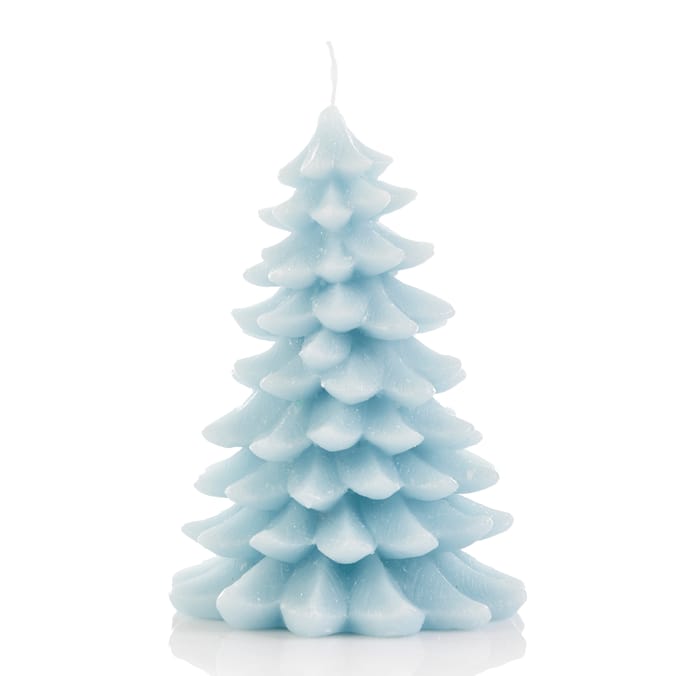 Joyful Xmas Tree Candle 15cm 