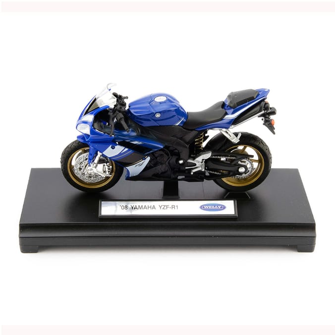  Welly 1:18 Die Cast Model Motorbikes - Yamaha