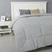 Home Collections Teddy Fleece Comforter - Grey