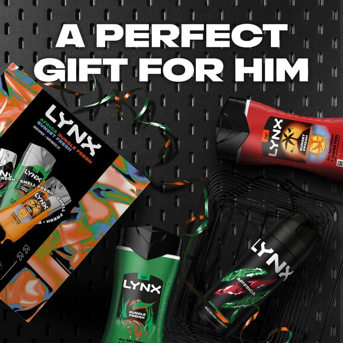 Lynx Body Trio Gift Set - Africa, Jungle Fresh & Sunset Fresh 