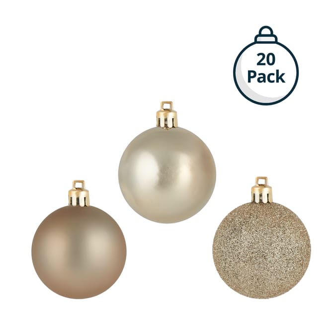 Festive Feeling 6cm Christmas Bauble 20 Pack