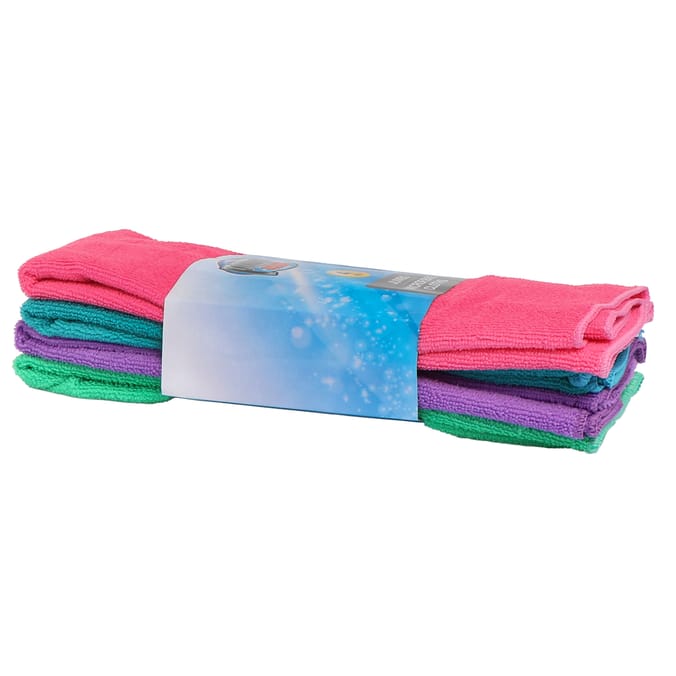 Power Action Jumbo Microfibre Cloths 4 Pack