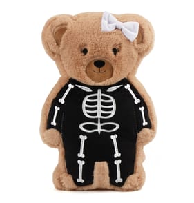 Hallow Scream Skeleton Bear With Bow Cushion