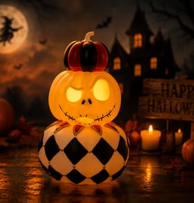 The Nightmare Before Christmas 3 Tier Pumpkin Light Up Decoration