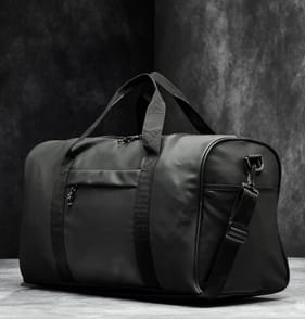 Salisburys PU Leather Weekender Bag - Black
