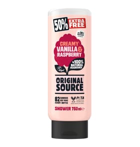 Original Source Creamy Vanilla & Raspberry Shower 750ml