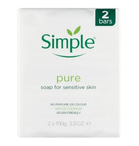 Simple Pure Soap for Sensitive Skin 2 Pack