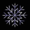 Prestige Battery Operated LED Snowflake Window Light 27cm