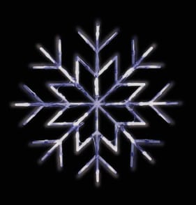 Prestige Battery Operated LED Snowflake Window Light 27cm - Cool White
