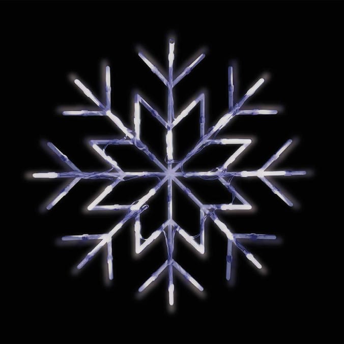 Prestige Battery Operated LED Snowflake Window Light 27cm