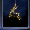 Prestige Battery Operated LED Reindeer Hanging Window Light