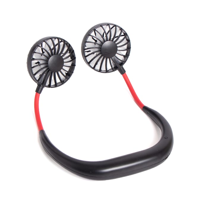 Pifco Hands-Free Wearable Neck Fan - Black
