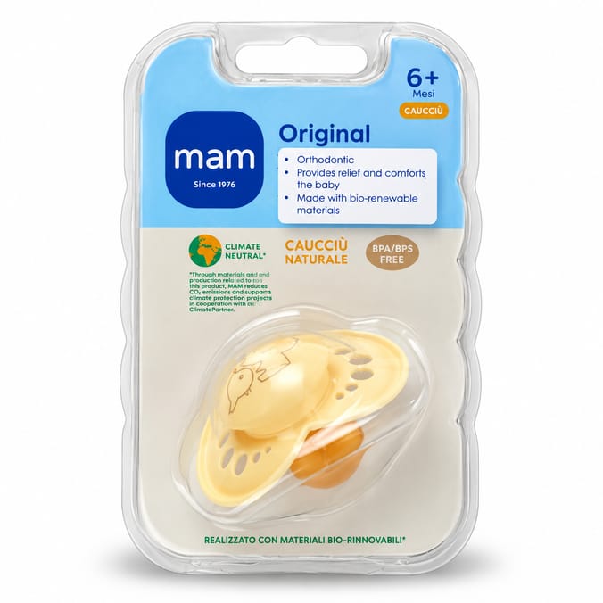 MAM Original Natural Rubber Latex Soother 6+ Months