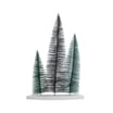 Festive Feeling Bristle Tree Trio on Stand