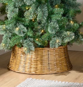 Festive Feeling Wicker Tree Skirt - Natural