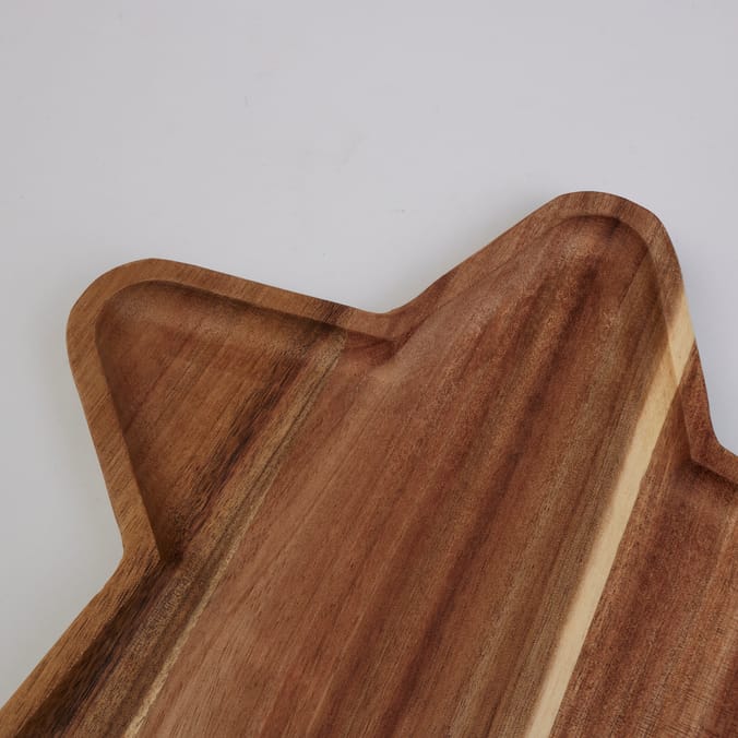 Home Collections Acacia Wood Star Shaped Serving Board