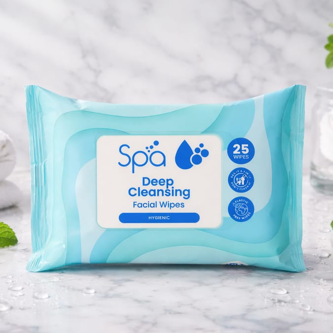 Spa Deep Cleansing Facial Wipes 25s x2
