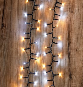  Prestige Mains Operated 1500 LED Compact String Lights - Cool & Warm White