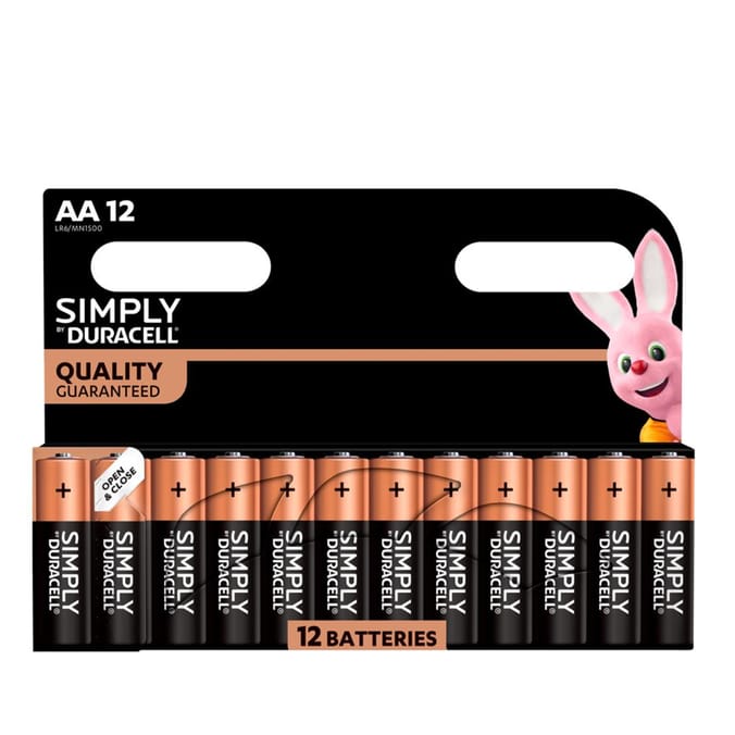 Duracell Simply AA Batteries 12 Pack