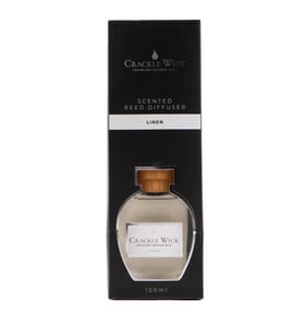 Crackle Wick Scented Reed Diffuser 100ml - Linen