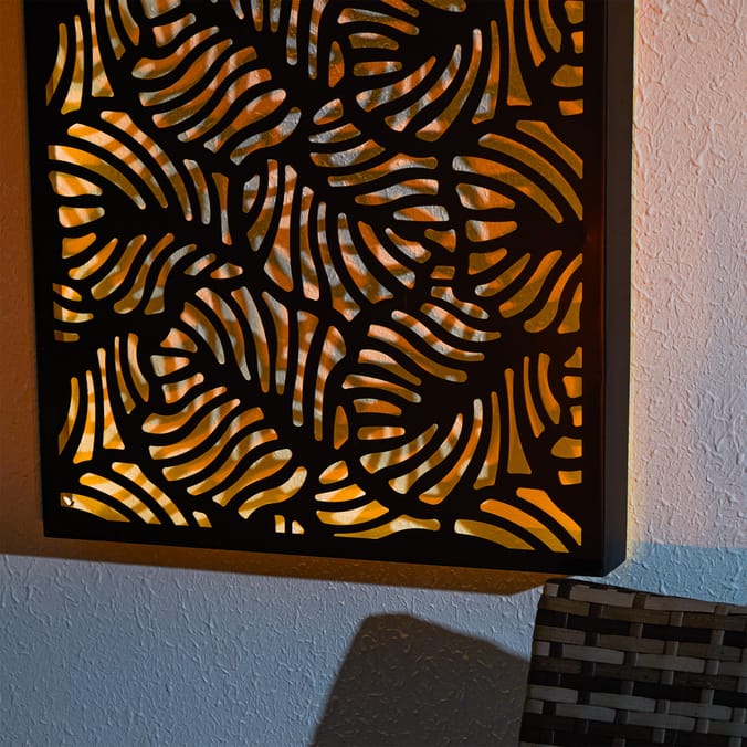 Firefly 55 LED Metal Wall Art Solar Light 100x 40cm - Extra Large