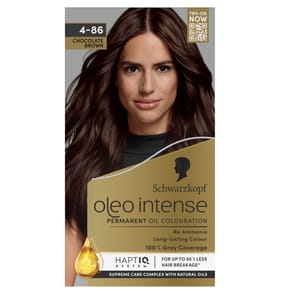 Schwarzkopf Oleo Intense Permanent Oil Colouration Hair Dye - 4-86 Chocolate Brown