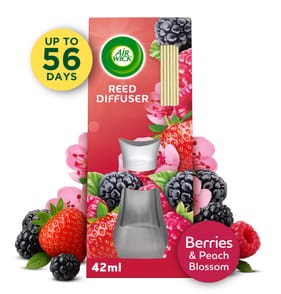  Air Wick Essential Oils Reeds Diffuser 42ml - Berries & Peach Blossom