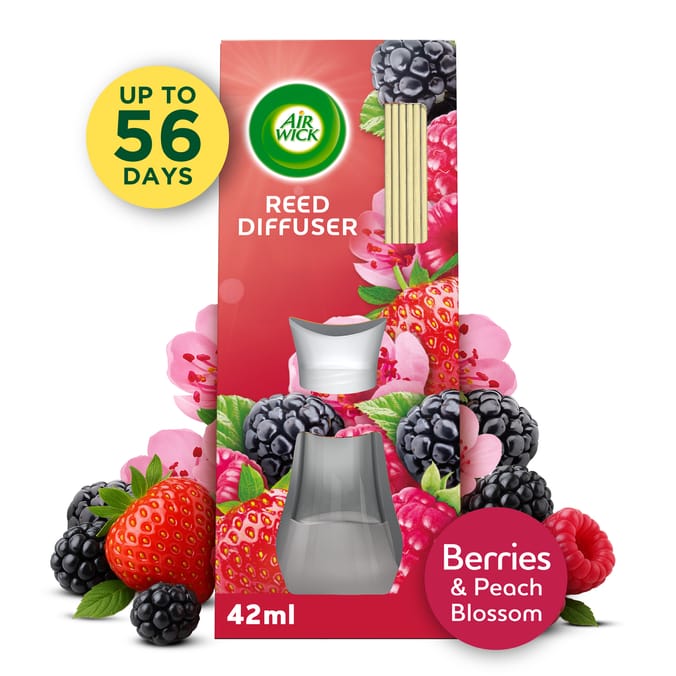  Air Wick Essential Oils Reeds Diffuser 42ml - Berries & Peach Blossom