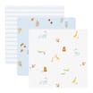Pure Baby Blue Muslin Cloths 3 Pack