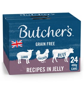 Butcher's Recipes in Jelly Wet Dog Food Tins 400g x24