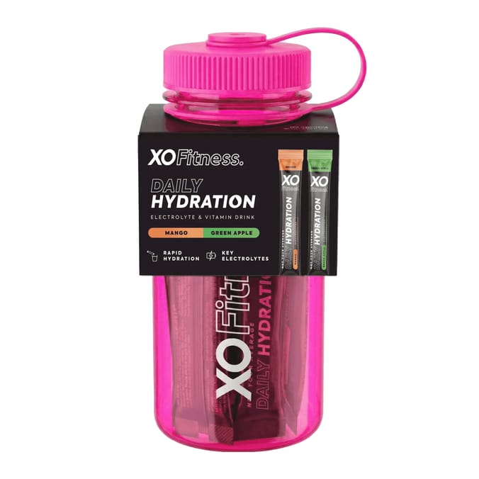 XO Fitness Daily Hydration Bottle Kit - Pink