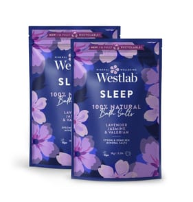 Westlab Sleep Epsom & Dead Sea Salts With Lavender & Jasmine 1kg x2