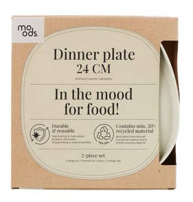 Moods Dinner Plate 24cm - 2 Pack