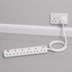 Pifco Extension Socket with Surge Protection 2m - 6 Way Gang