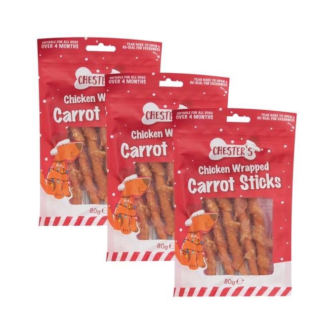 Chester's Chicken Wrapped Carrot Sticks 80g x3
