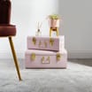 Home Collections Set Of Two Storage Trunks - Pink