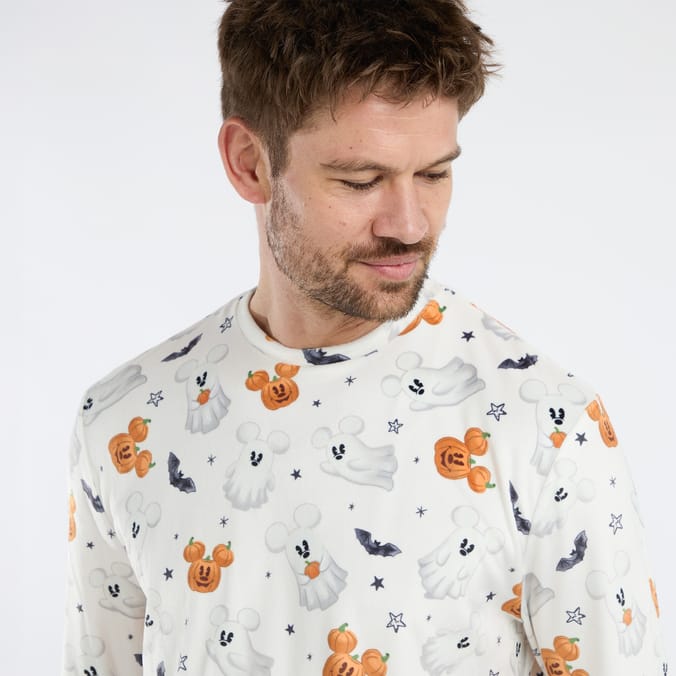 Disney Mickey & Friends Mens Ghost Pyjamas