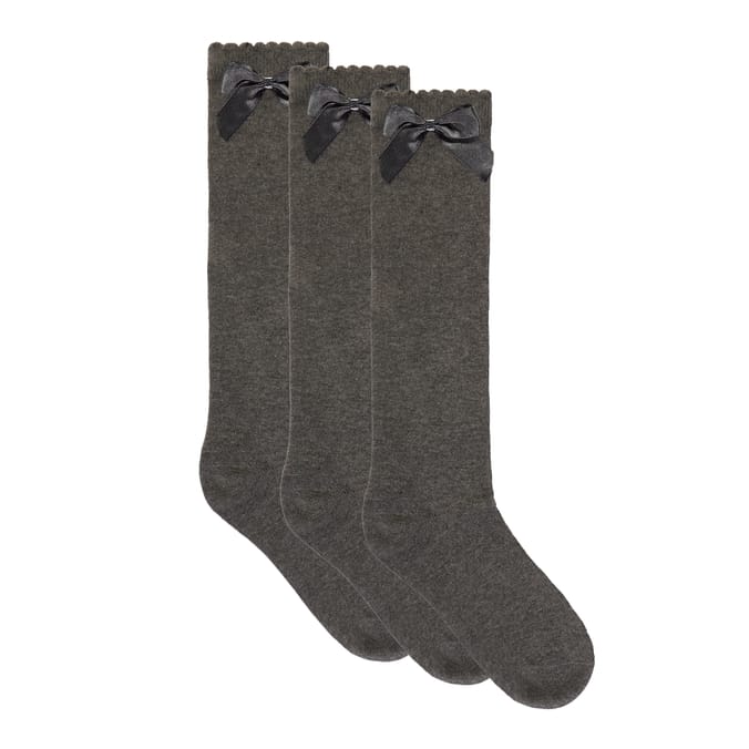 Originals Grey Knee High Socks 3 Pack