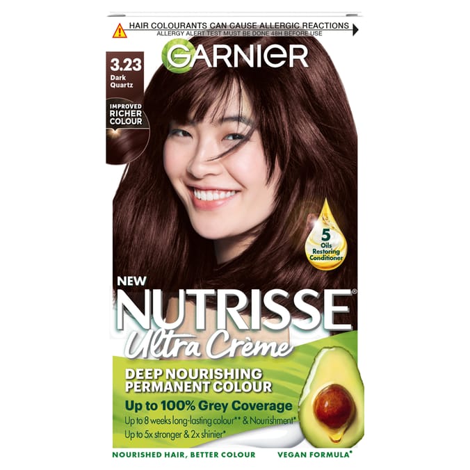 Garnier Nutrisse Ultra Crème Hair Dye - 3.23 Dark Quartz Brown