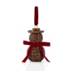 Festive Feeling Alpine Woods Rattan Hanging Decoration - Snowman