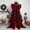 Winter Charm Giant Hanging Velvet Bow