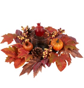The Lifestyle Edit Harvest Candle Holder Wreath