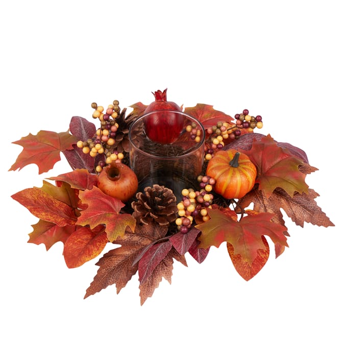The Lifestyle Edit Harvest Candle Holder Wreath
