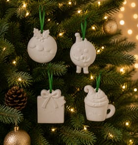 Sleigh Bells Paint Your Own Hanging Decorations - Christmas Characters