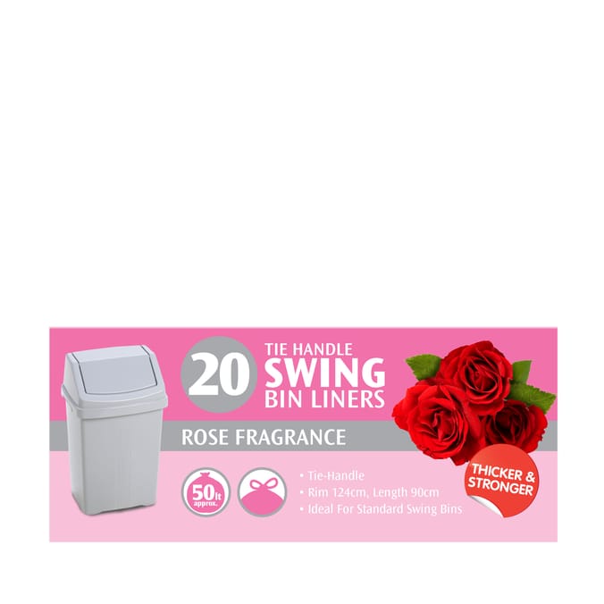20 Tie Handle Swing Scented Bin Liners