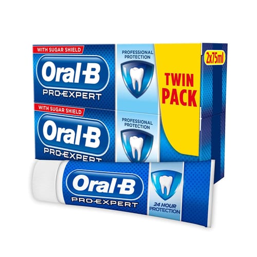 Oral-B Pro-Expert Professional Protection Toothpaste 75ml Twin Pack ...