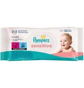 Pampers Sensitive Baby Wet Wipes 52's